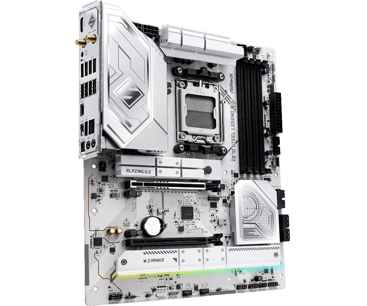 Материнская плата ASRock AM5 AMD X870 X870 Steel Legend WiFi