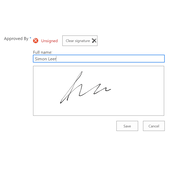 KWizCom Signature Pad Column