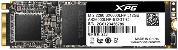 

Внутренний SSD ADATA PCI-E x4 512GB