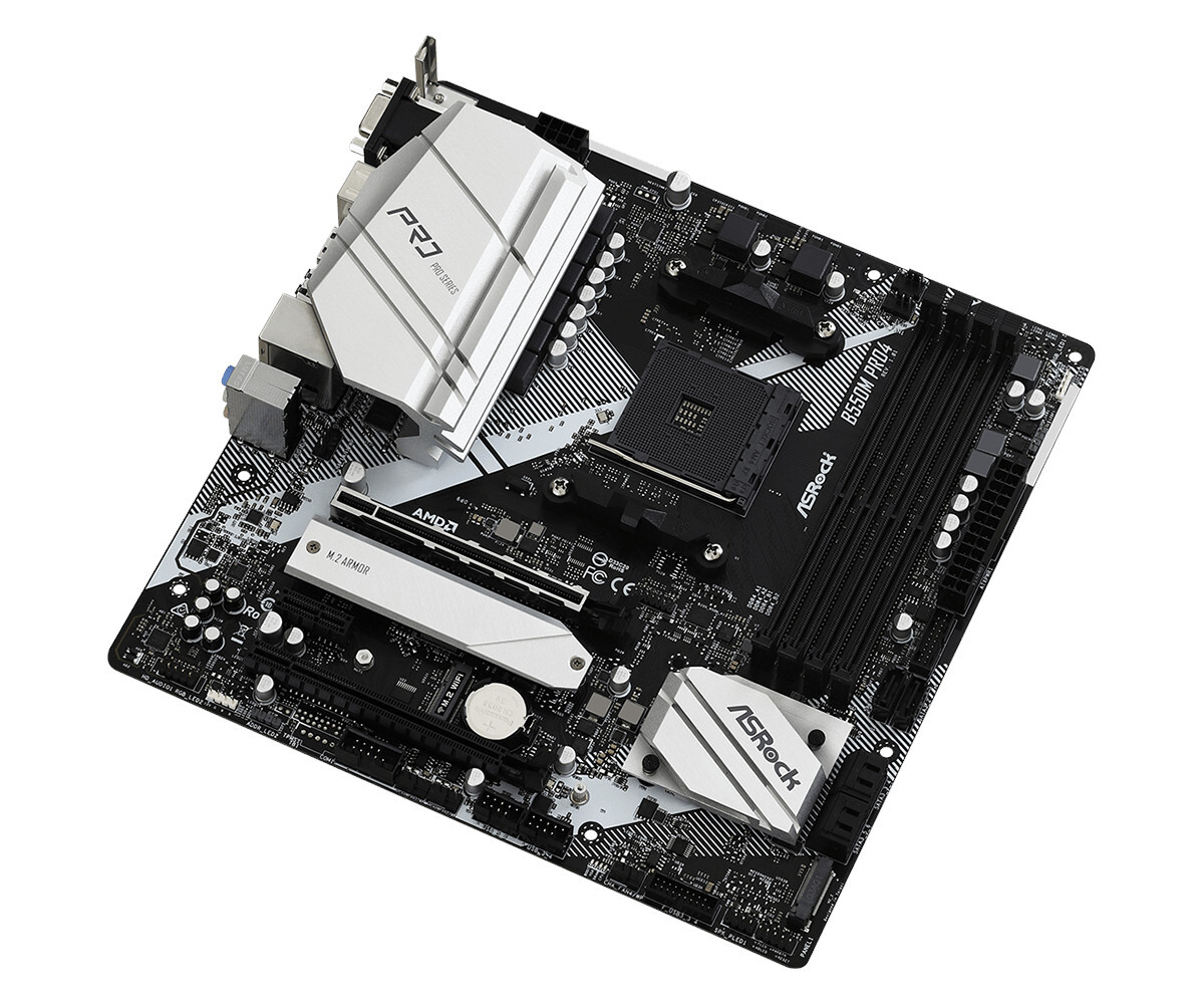 Материнская плата ASRock AM4 AMD B550 B550M PRO4