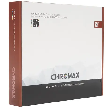 Вентилятор Noctua для корпуса NF-F12 PWM chromax.black.swap