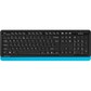 Клавиатура+мышь A4tech Клавиатура + мышь Fstyler FG1010 FG1010 BLUE, цвет черный
