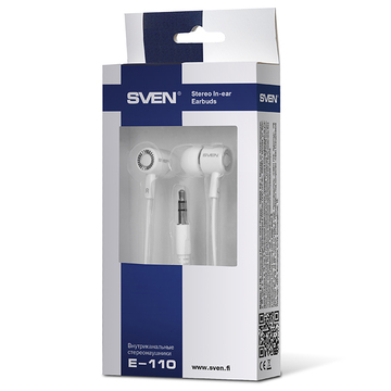 Наушники SVEN E 110, цвет белый