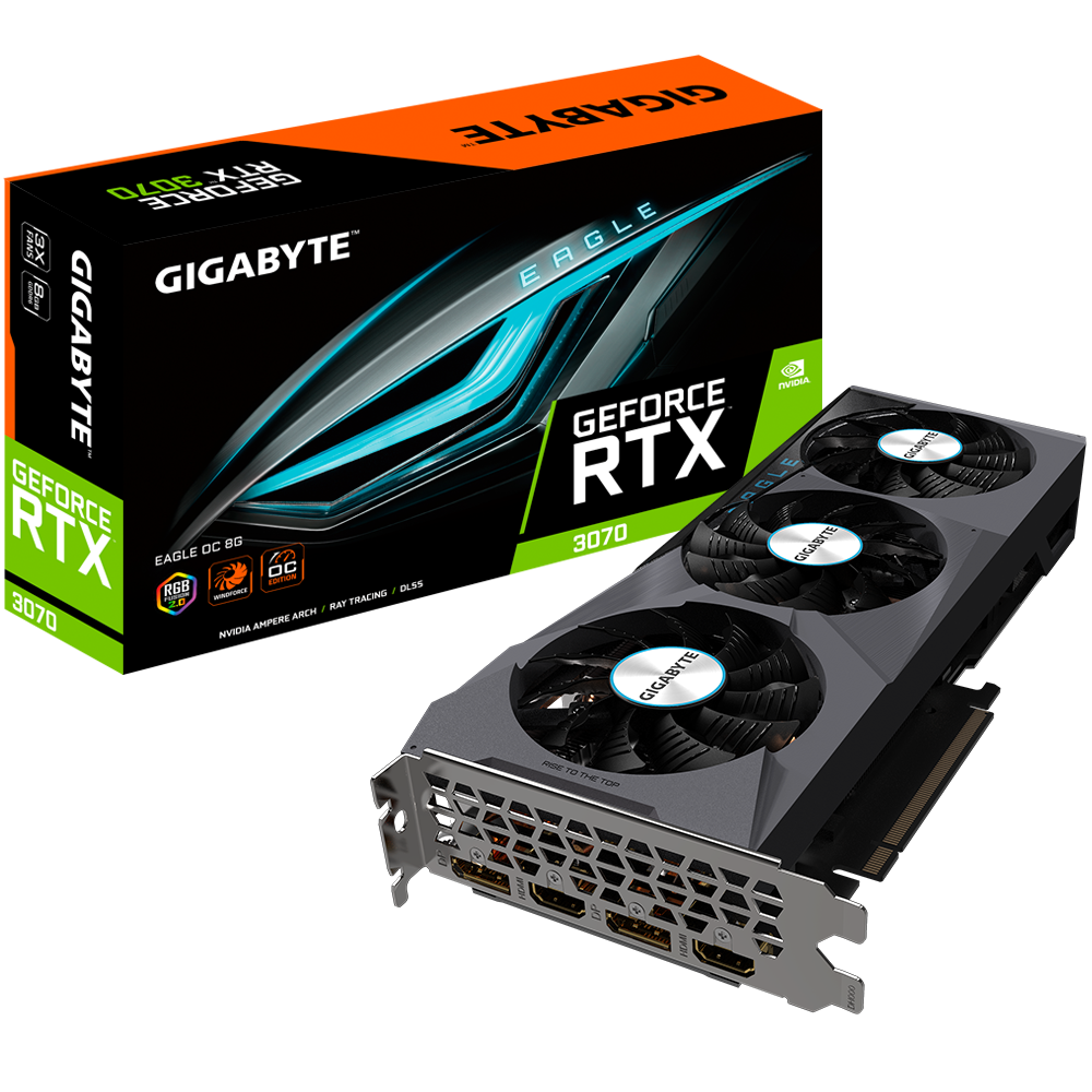 Видеокарта Gigabyte GeForce RTX 3070 8 ΓБ Retail