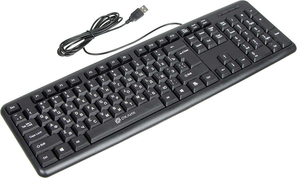 Клавиатура Oklick KeyBoard 180V2 1185956, цвет черный