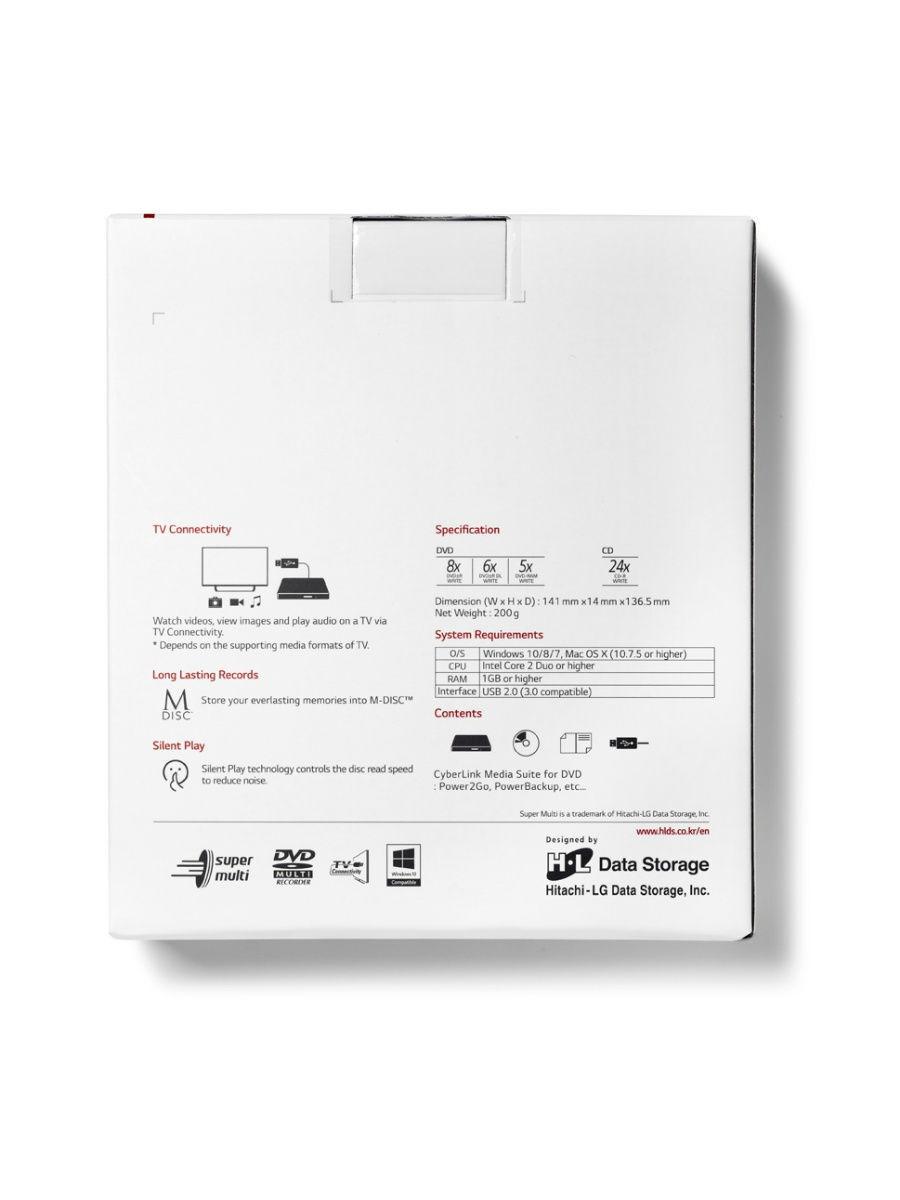 Оптический привод LG DVD ext GP57ES40