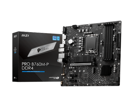 Материнская плата MSI Intel B760 PRO B760M-P DDR4 (плохая упаковка)