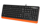 Клавиатура A4tech Fstyler FKS10 ORANGE, цвет черный