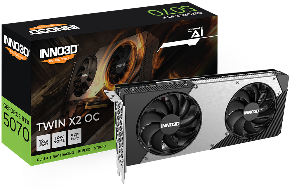 Видеокарта Inno3D GeForce RTX 5070 12 ΓБ Retail