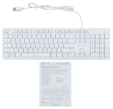 Клавиатура Oklick KB 550ML 1061618, цвет белый