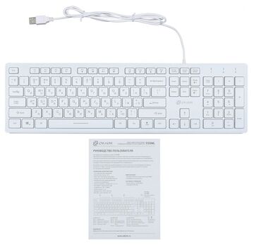 Клавиатура Oklick KeyBoard 550ML 1061618, цвет белый