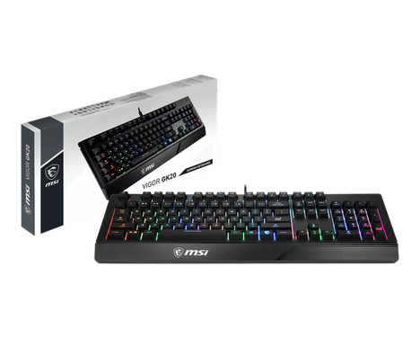 Клавиатура MSI Vigor GK20 S11-04RU230-CLA, цвет черный