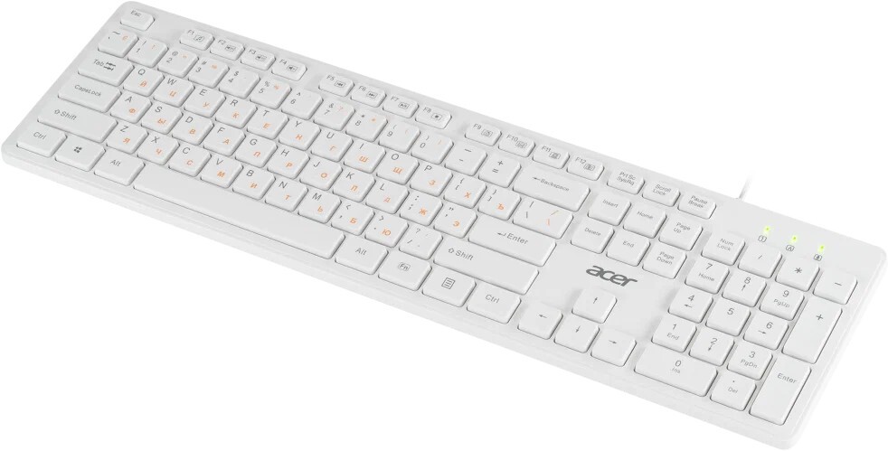 Клавиатура ACER OKW123 ZL.KBDEE.00D, цвет белый