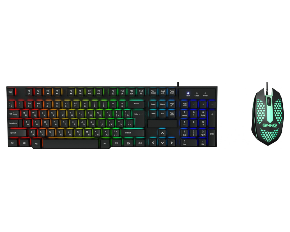 Клавиатура+мышь Oklick KB+M 400GMK 1546779, цвет черный