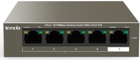 Коммутатор TENDA TEF1105P-4-38W
