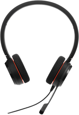 Гарнитура Jabra Evolve EVOLVE 20 Stereo, цвет красный/черный