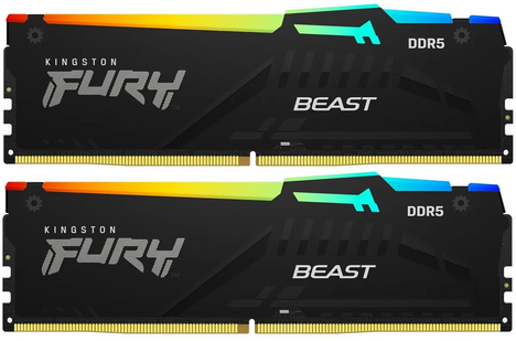 Оперативная память Kingston FURY Beast Black RGB EXPO 64GB 5200MHz DDR5 CL40, KF552C40BB2AK2-64, RTL