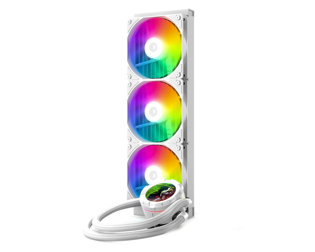 Система водяного охлаждения ID-Cooling SL360 XE Soc-AM5/AM4/1151/1200/2066/1700 4-pin 14-30dB Al+Cu 350W LED Ret