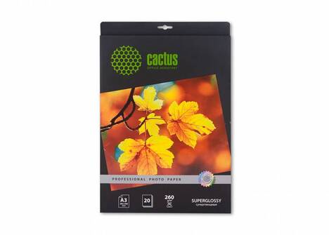 Бумага белый Cactus CS-HGA326020