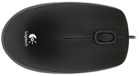 Мышь Logitech B100 910-006605, цвет черный