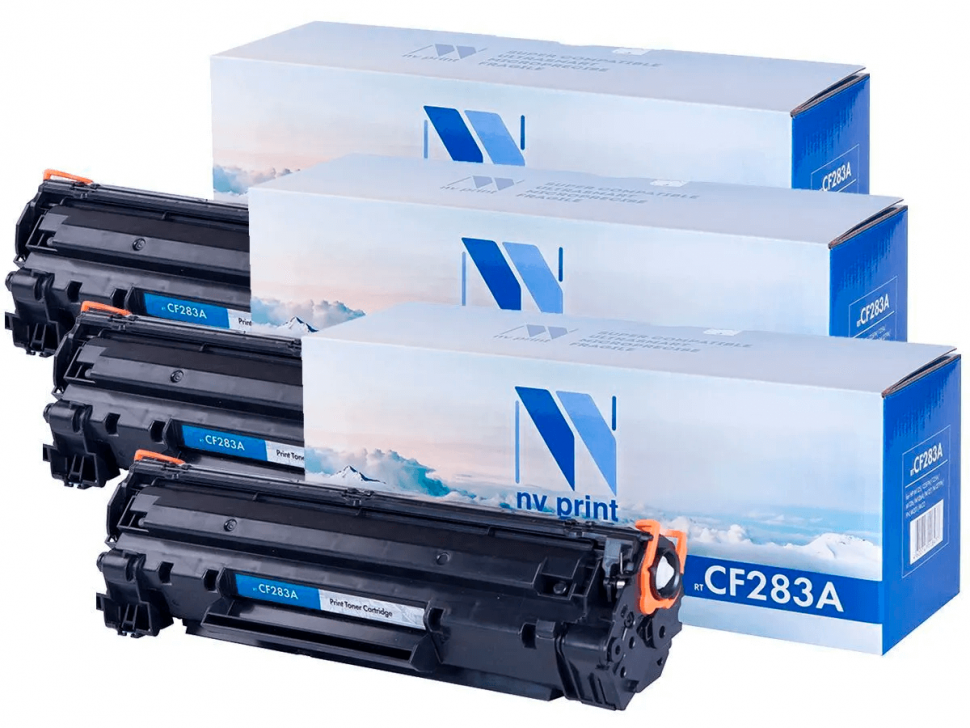 Картридж черный NVPrint LaserJet, NV-CF283A-SET3