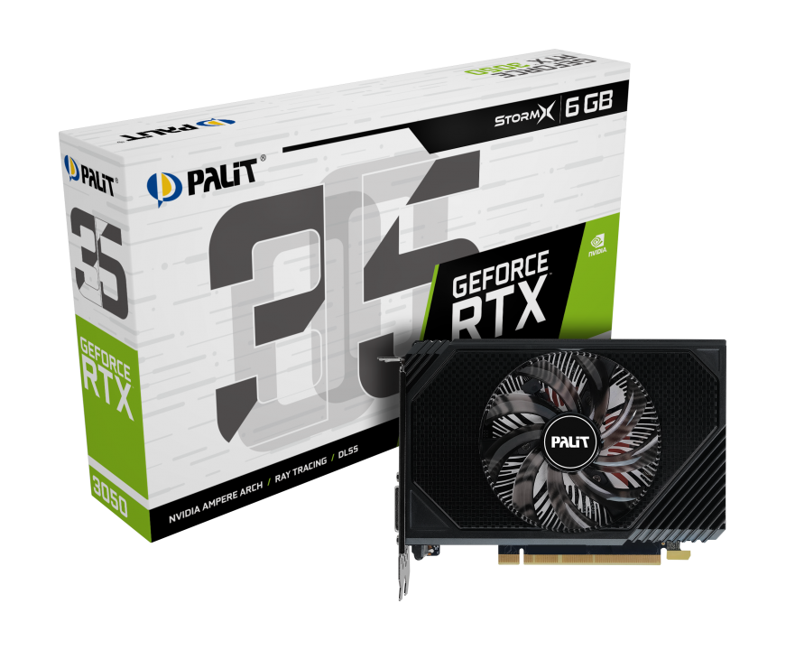 Видеокарта Palit GeForce RTX 3050 6 ΓБ Retail