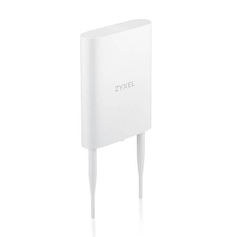Zyxel Zyxel NebulaFlex NWA55AXE hybrid outdoor access point, 802.11a / b / g / n / ac / ax (2.4 and 5 GHz), external 2x2 antennas (included), up to 575 + 1200 Mbps, 1xLAN GE, anti- 4G / 5G, no Captive portal and WPA-Enterprise support, IP55, PoE only, PoE injector included