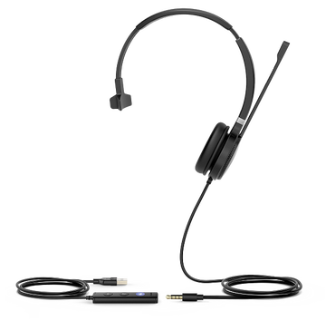 Гарнитура с 1 наушником Yealink UH36 MONO-TEAMS, цвет серебристый/черный