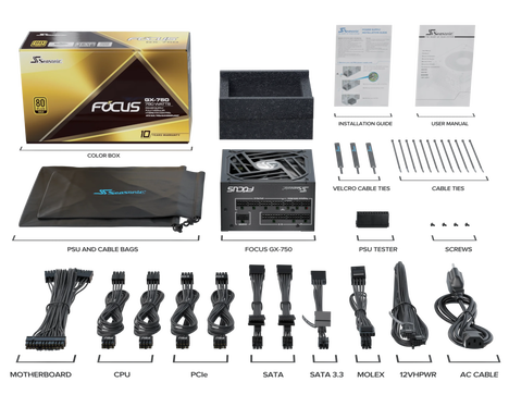 Блок питания Seasonic FOCUS GX ATX 3.0 750W