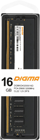 Оперативная память DIGMA DDR4  16Gb, DGMAD43200016D, RTL