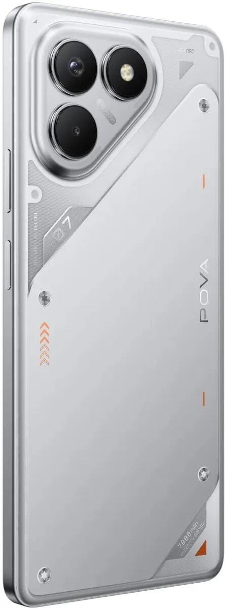 Смартфон TECNO POVA POVA 7 Neo 128 ΓБ серебристый