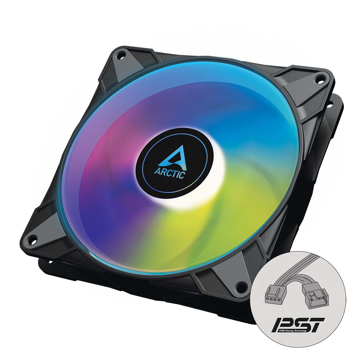 Вентилятор ArcticCooling для корпуса P14 PWM PST A-RGB