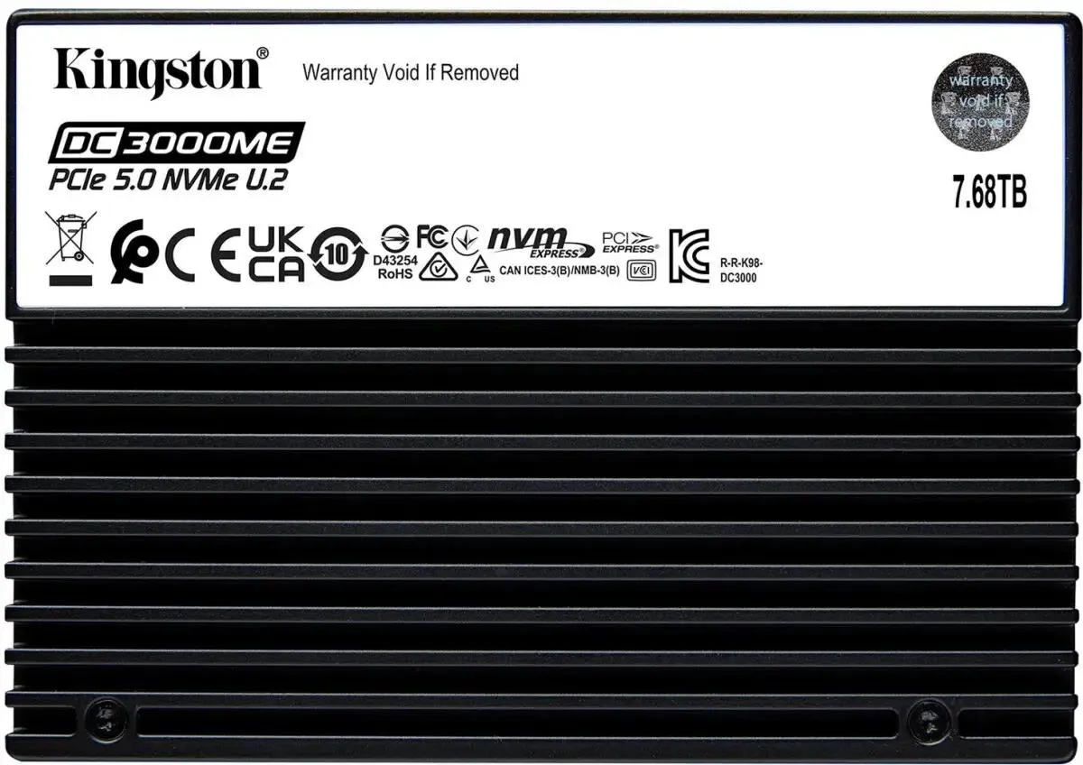 Внутренний твердотельный накопитель Kingston DC3000ME 7680GB