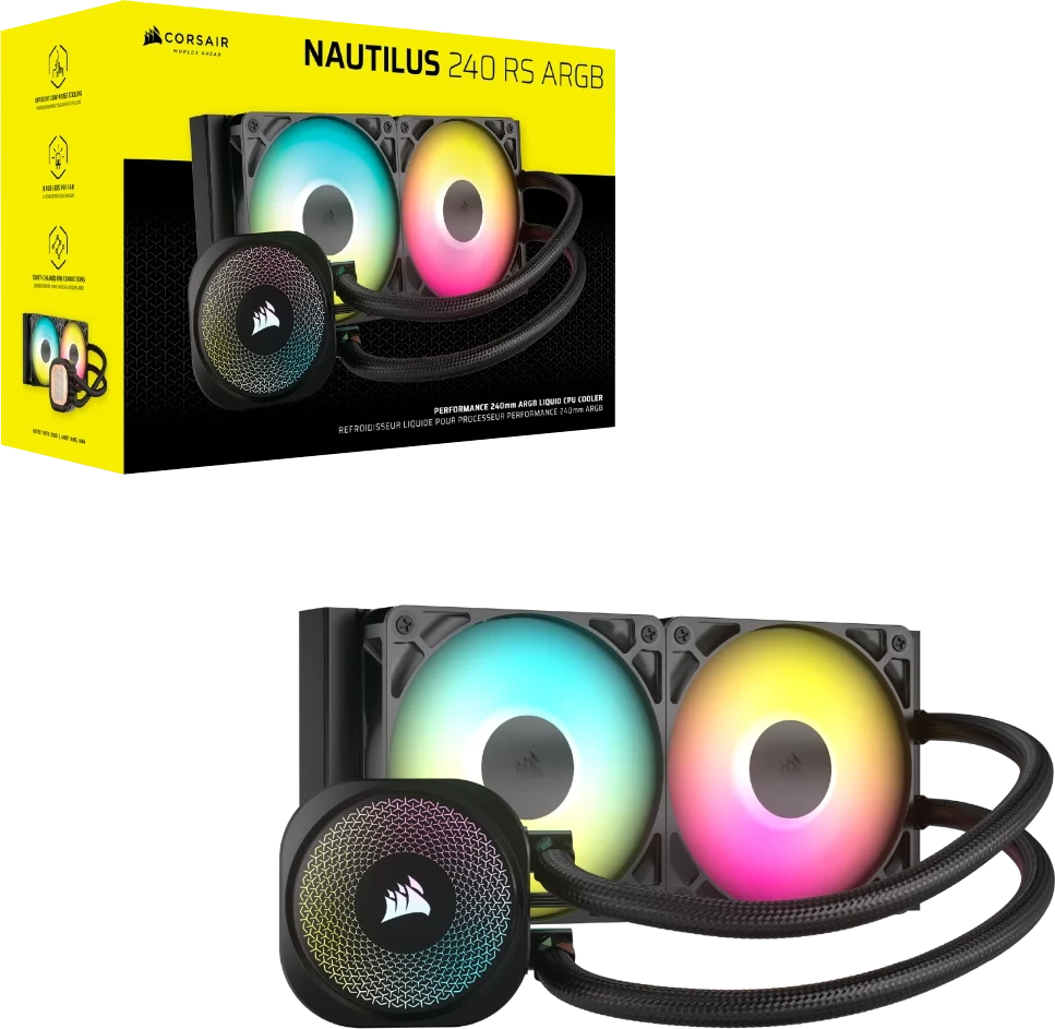 Кулер Процессорный Corsair Water Cooling System NAUTILUS RS ARGB NAUTILUS 240 RS ARGB
