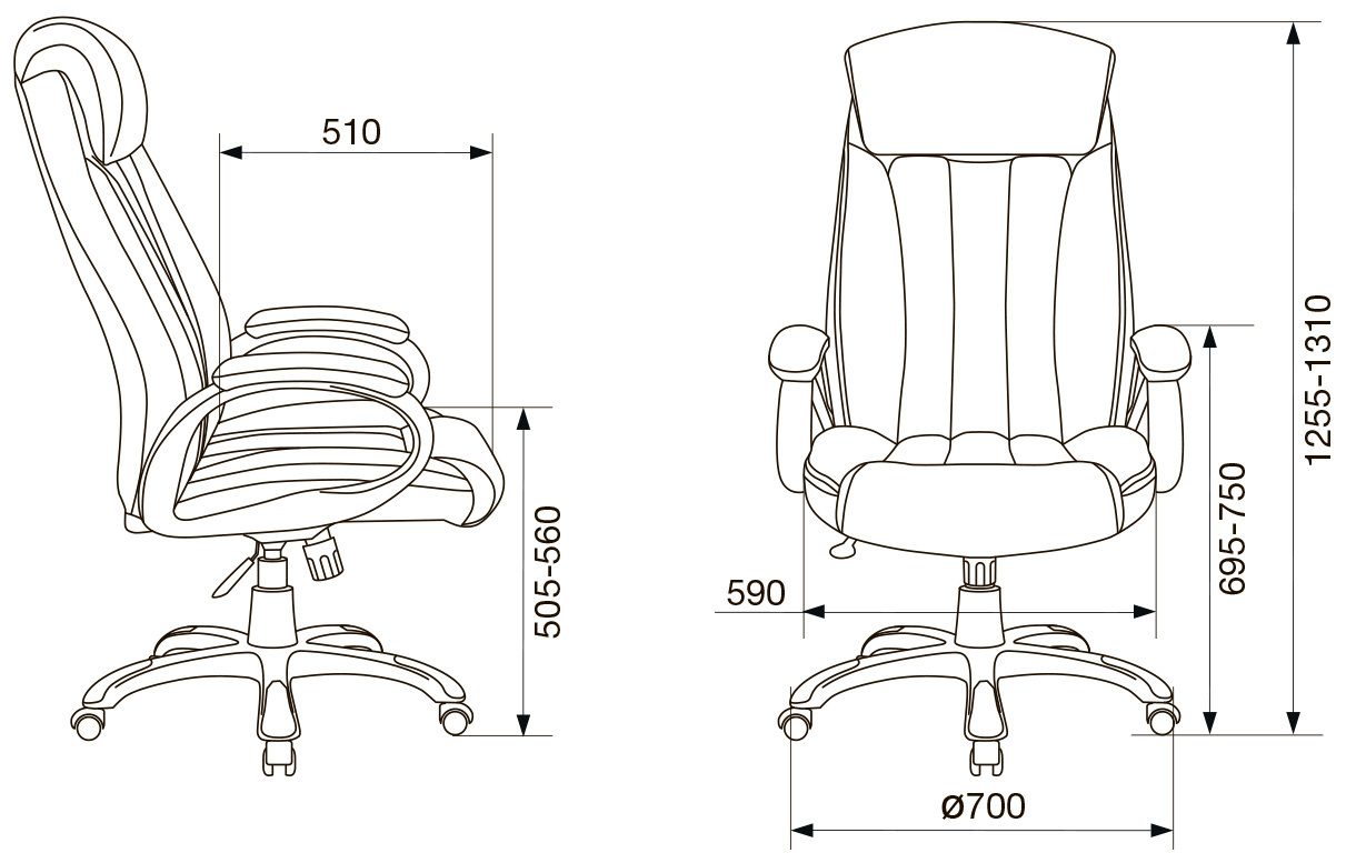 Кресло руководителя Бюрократ  T-9922N