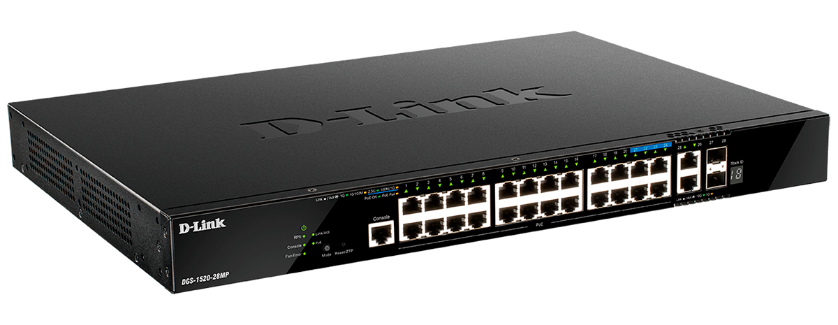 Коммутатор D-LINK DGS-1520-28MP