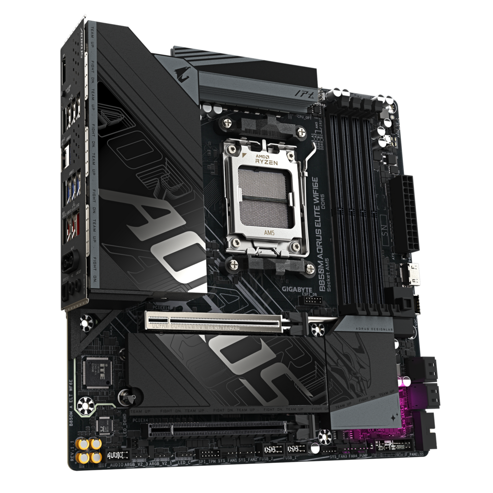 Материнская плата Gigabyte AM5 AMD B850 B850M AORUS ELITE WIFI6E