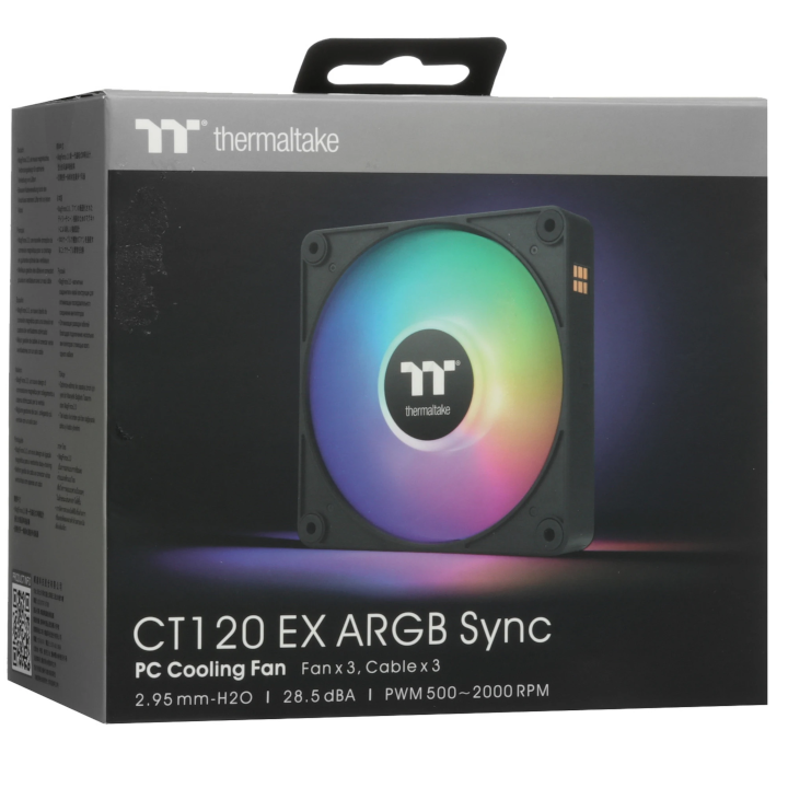 Вентилятор Thermaltake Case Fan CT120 EX ARGB Sync Black (3 pack)