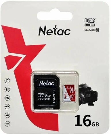 Карта памяти Netac MicroSDHC P500 ECO 16GB