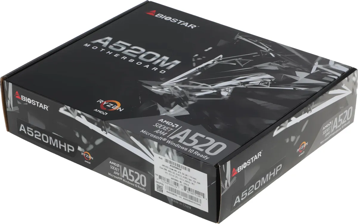 Материнская плата Biostar AM4 AMD A520 A520MHP