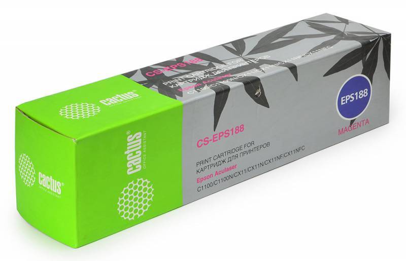 Тонер-картридж пурпурный Cactus CS-EPS188