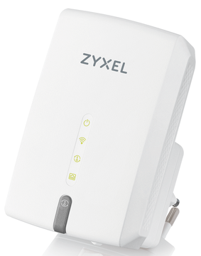 WRE6602 Wireless Dual Band AC1200 Range Extender Точка доступа/мост/повторитель Zyxel WRE6602, AC1200, 802.11a/b/g/n/ac (300+867 Мбит/с), 1xLAN