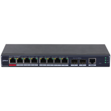 Коммутатор Dahua 10-Port  Cloud Managed Desktop Gigabit Switch with 8-Port PoE