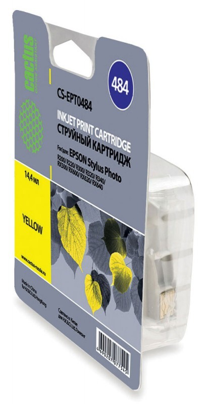 Картридж желтый Cactus CS-EPT0484
