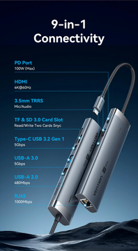 Док-станция Vention 9-in-1 USB-C