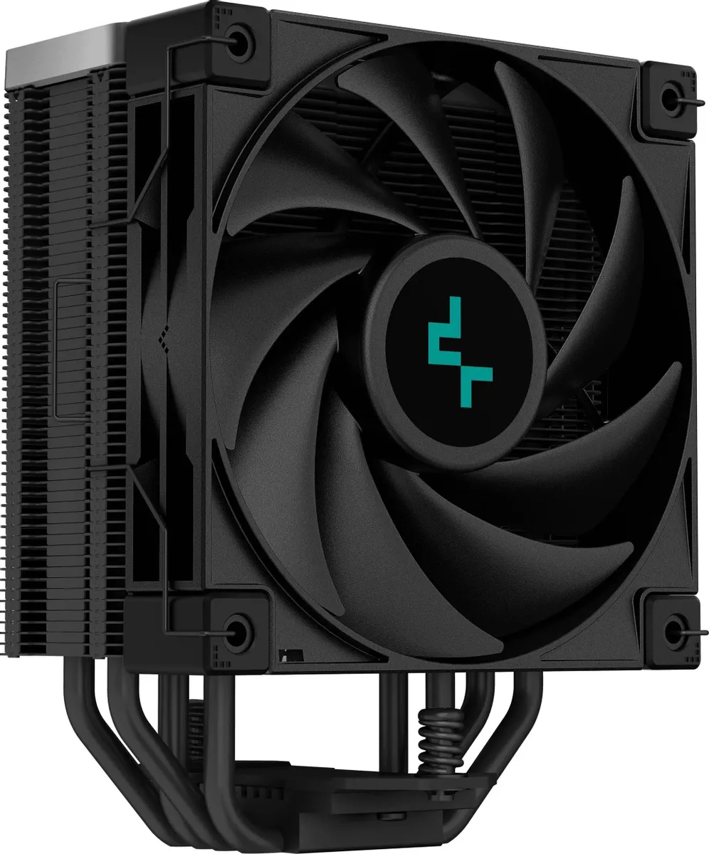 Вентилятор Deepcool AK400 ZERO DARK (Height 155mm, 6mm x 4pcs, Fan 120mm, 500;1850RPM ±10%, < 29 dB(A), 4-pin PWM, TDP 220W, Al+Cu, Screw, Socket AMD AM5/AM4, Intel LGA1700/1200/115x) (727804)