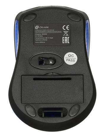 Мышь Oklick Мышь 485MW 997826, цвет синий