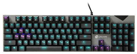 Клавиатура Oklick USB 935G RAGNAR 1460068, цвет серебристый