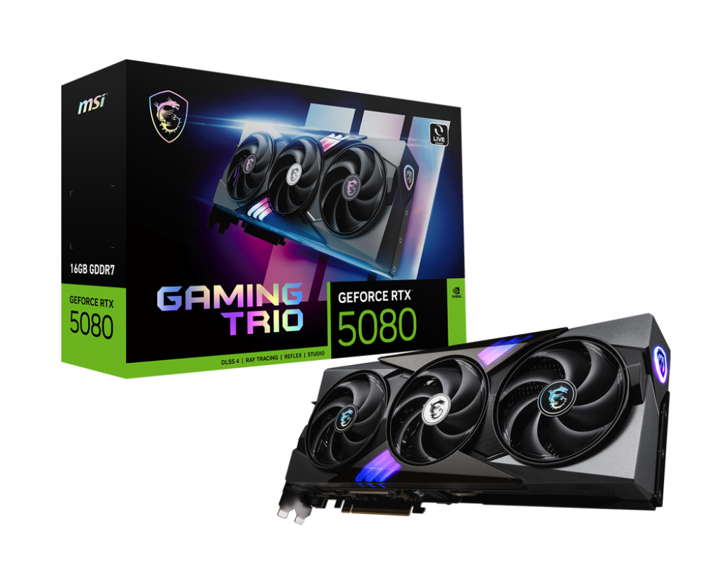 Видеокарта MSI GeForce RTX 5080 16 ΓБ Retail