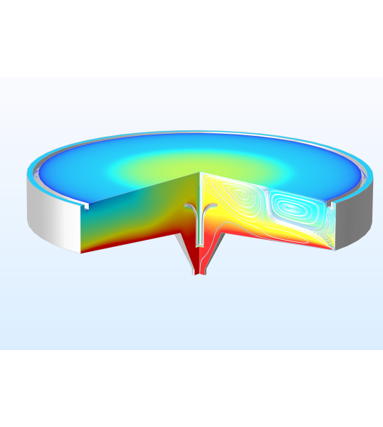 Модуль «Вычислительная гидродинамика» для программы COMSOL Multiphysics®